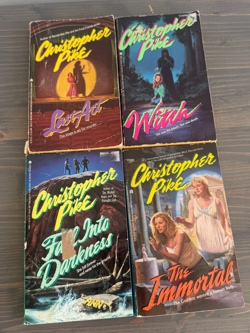 4 x vintage Christopher Pike paperbacks